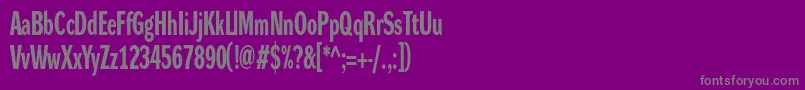 Czcionka DynagroteskrxcBold – szare czcionki na fioletowym tle
