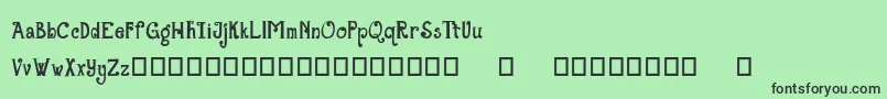 TheGrandStaircase Font – Black Fonts on Green Background