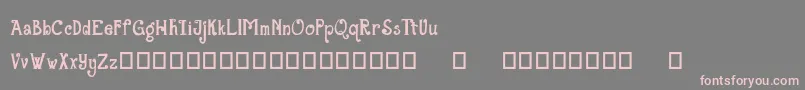 TheGrandStaircase Font – Pink Fonts on Gray Background