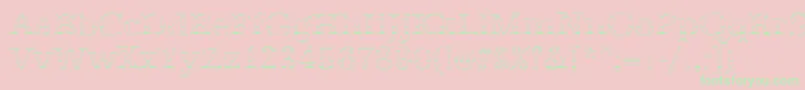 AntiquagoRegular Font – Green Fonts on Pink Background