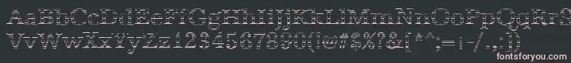 AntiquagoRegular Font – Pink Fonts on Black Background
