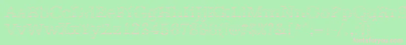 AntiquagoRegular Font – Pink Fonts on Green Background