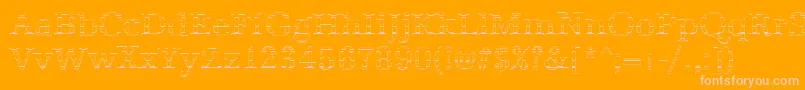 AntiquagoRegular Font – Pink Fonts on Orange Background