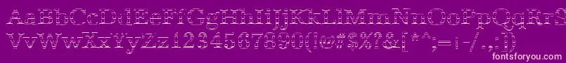 AntiquagoRegular Font – Pink Fonts on Purple Background