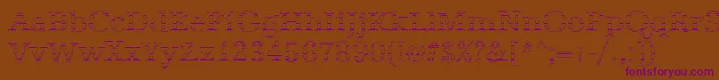 Шрифт AntiquagoRegular – фиолетовые шрифты на коричневом фоне