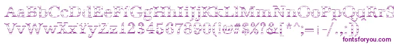AntiquagoRegular Font – Purple Fonts on White Background