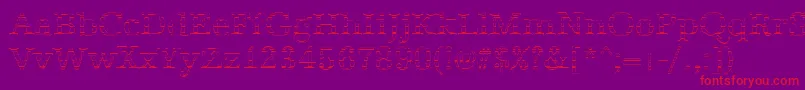 AntiquagoRegular Font – Red Fonts on Purple Background