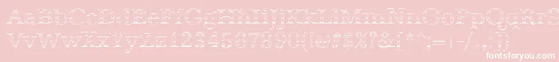 AntiquagoRegular Font – White Fonts on Pink Background