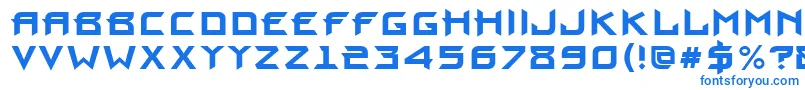 ProunBold Font – Blue Fonts on White Background