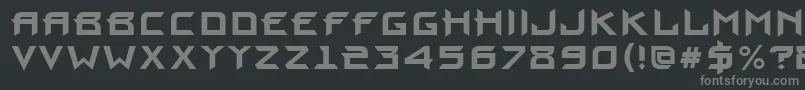 ProunBold Font – Gray Fonts on Black Background