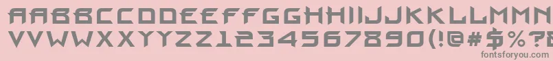 Police ProunBold – polices grises sur fond rose