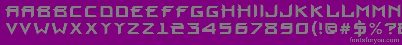 ProunBold-Schriftart – Graue Schriften auf violettem Hintergrund