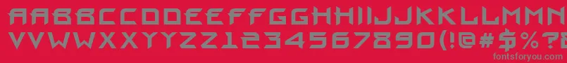 ProunBold Font – Gray Fonts on Red Background