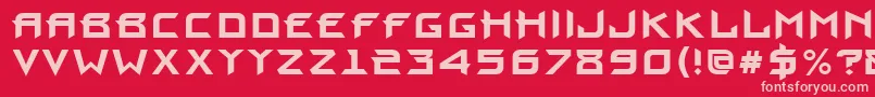 More about ProunBold Font ProunBold Font – Pink Fonts on Red Background
