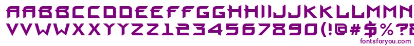 ProunBold Font – Purple Fonts on White Background