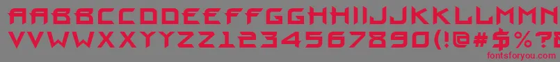 ProunBold Font – Red Fonts on Gray Background