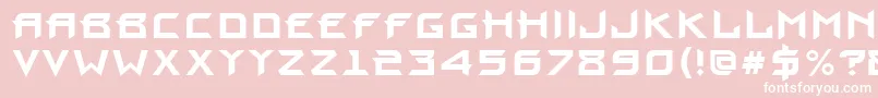 ProunBold Font – White Fonts on Pink Background
