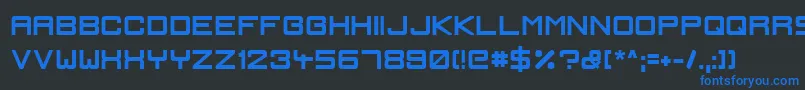 IgnisEtGlaciesSharpBold Font – Blue Fonts on Black Background