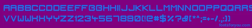 IgnisEtGlaciesSharpBold Font – Blue Fonts on Purple Background