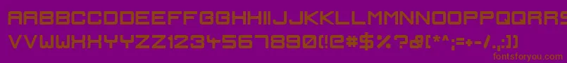 IgnisEtGlaciesSharpBold Font – Brown Fonts on Purple Background