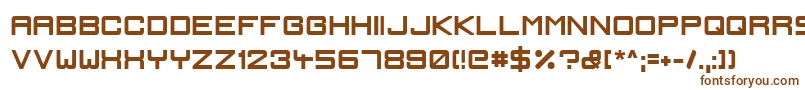 IgnisEtGlaciesSharpBold-fontti – ruskeat fontit valkoisella taustalla