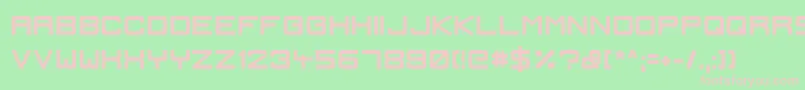 IgnisEtGlaciesSharpBold Font – Pink Fonts on Green Background