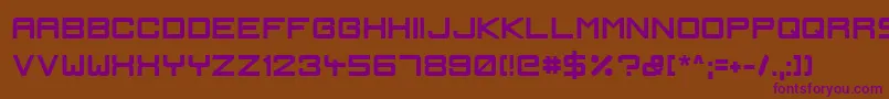 IgnisEtGlaciesSharpBold Font – Purple Fonts on Brown Background