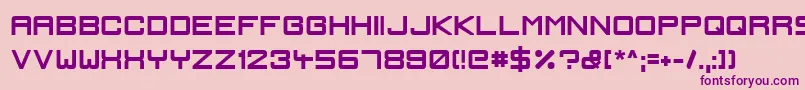 IgnisEtGlaciesSharpBold Font – Purple Fonts on Pink Background