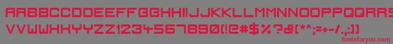 IgnisEtGlaciesSharpBold Font – Red Fonts on Gray Background