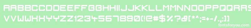IgnisEtGlaciesSharpBold Font – White Fonts on Green Background