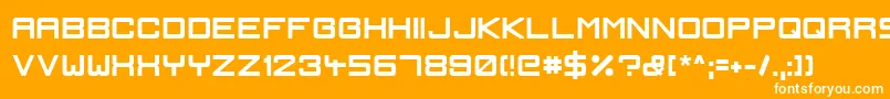 IgnisEtGlaciesSharpBold Font – White Fonts on Orange Background