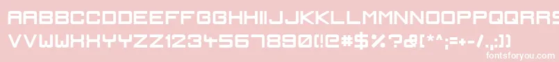 IgnisEtGlaciesSharpBold Font – White Fonts on Pink Background