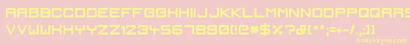 IgnisEtGlaciesSharpBold Font – Yellow Fonts on Pink Background