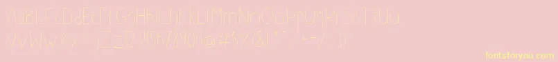Bul Font – Yellow Fonts on Pink Background