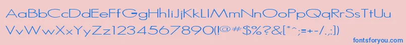 Seasserif Font – Blue Fonts on Pink Background