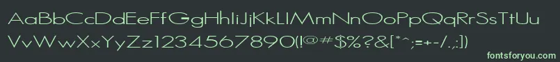 Seasserif Font – Green Fonts on Black Background