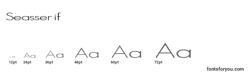 Seasserif Font Sizes