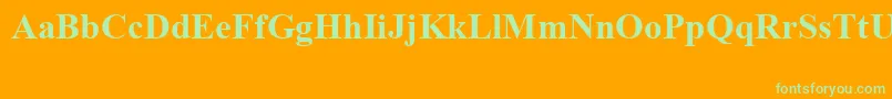Weitere Informationen zur TimesNewRomanSpecialG1Bold-Schriftart TimesNewRomanSpecialG1Bold-Schriftart – Grüne Schriften auf orangefarbenem Hintergrund