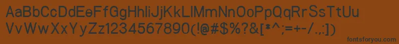 Шрифт WoolworthMedium – чёрные шрифты на коричневом фоне