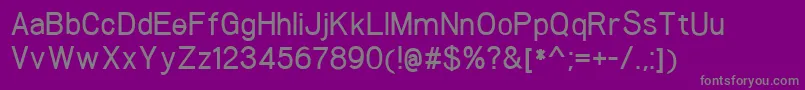 Czcionka WoolworthMedium – szare czcionki na fioletowym tle
