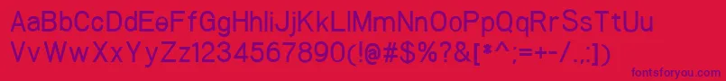 WoolworthMedium Font – Purple Fonts on Red Background