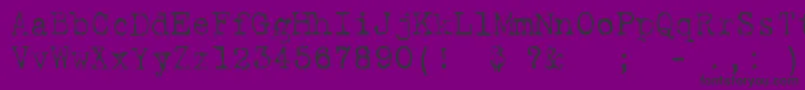 フォントHarting2 – 紫の背景に黒い文字