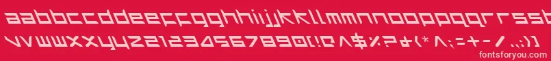 HarrierLeftalic Font – Pink Fonts on Red Background