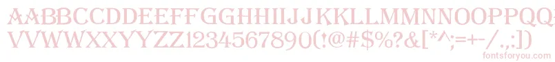 Alger14 Font – Pink Fonts on White Background