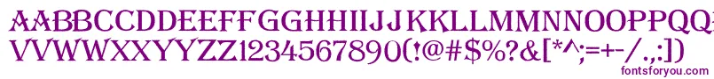 Alger14-fontti – violetit fontit