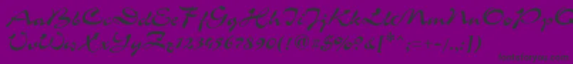 CrdC Font – Black Fonts on Purple Background