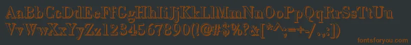 BodonishRegular Font – Brown Fonts on Black Background