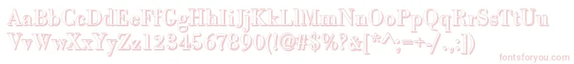 BodonishRegular Font – Pink Fonts on White Background