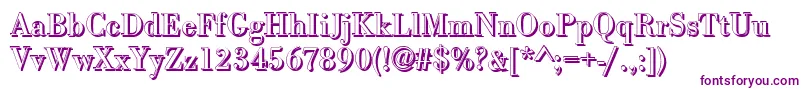 BodonishRegular Font – Purple Fonts on White Background