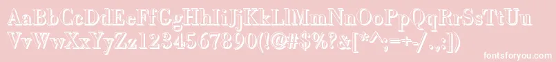 BodonishRegular Font – White Fonts on Pink Background